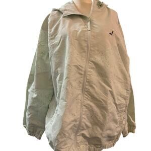 Staple Pigeon Mint Green Hooded Windbreaker Jacket Size 2XL Lightweight